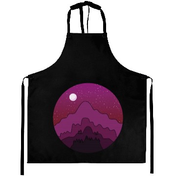 Discover Night Sky Nature Retro Aprons