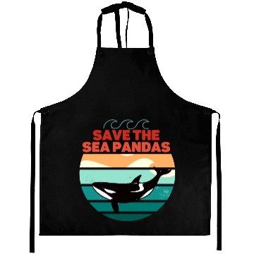 Discover Rescue Killer Whale Orcas Save The Sea Pandas Aprons