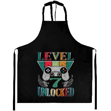 Discover 7th Birthday Level 7 Gamer Gaming Gambling Aprons