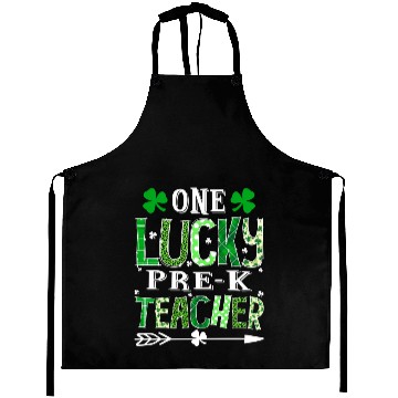 Discover St Patrick'S Day One Lucky Pre-K Teacher Shamrock Aprons