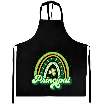 Discover Boho Rainbow Shamrock One Lucky Principal St Aprons