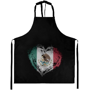 Discover Meco Heart Shape Mecan Flag Stylish Aprons