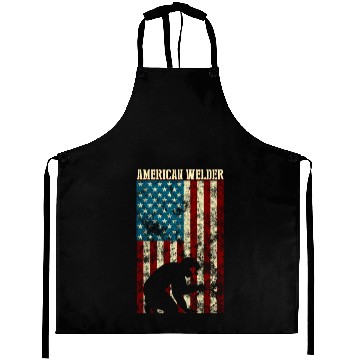 Discover Welding Patriotic Distressed Usa American Flag Aprons