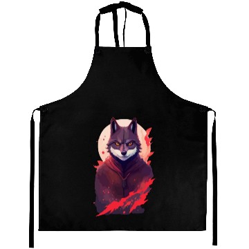 Discover Ninja Style: The Cute Wolf Face with a Twist of Me Aprons