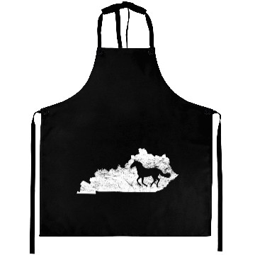 Discover Kentucky Map Horse Kentucky Aprons