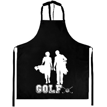Discover golf couple design for Aprons
