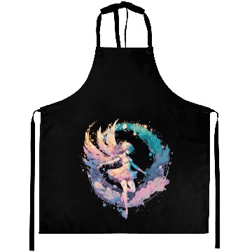 Discover Watercolor Fairy Painting Fairycore Pastel Goth Bu Aprons