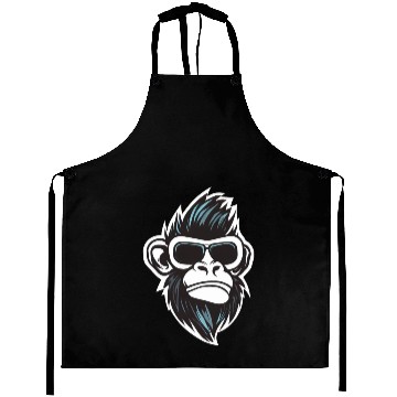 Discover Cool Monkey - Rock and Roll with Sunglasses Aprons