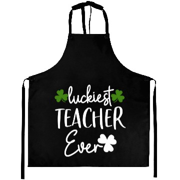 Discover Luckiest Shamrock Teacher Ever St Patrick’S Day Aprons