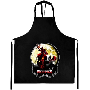 Discover Wendigo New Monster inwalker Cryptid Evil Aprons