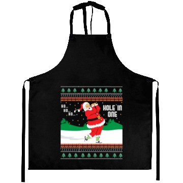 Discover Ho Ho Ho Ugly Santa Golf Jumper Aprons