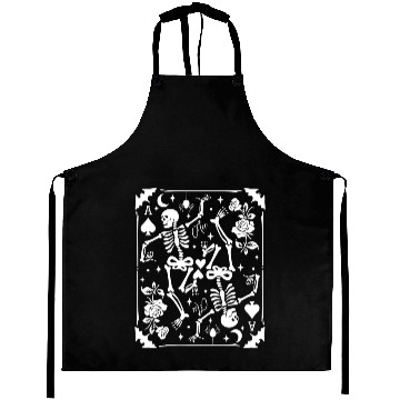 Discover Skeleton Ace Of Spades Card Goblincore Punk Grunge Aprons