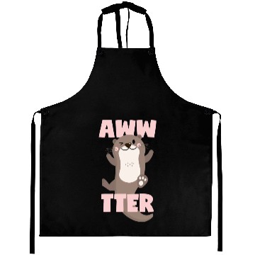 Discover Otter Cute Sweet Kawaii Awwtter Aprons