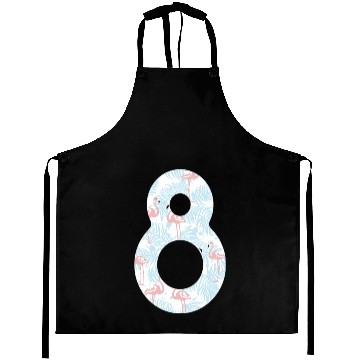 Discover 8 T Shirt8 Flamingo Pattern Number Aprons