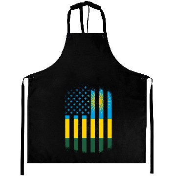 Discover Rwanda And America Flag Rwandan American Flag Aprons