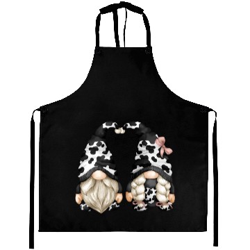Discover Black And White Cow Print For Farmer With Farm Aprons