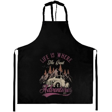 Discover Life s Where The Great Adventures Are Vintage Aprons
