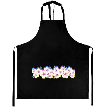 Discover Hawaii Hibiscus Flower Row 1970S Glitch Aesthetic Aprons