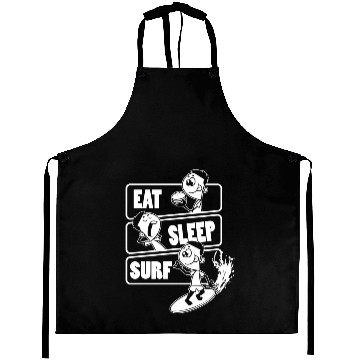 Discover Eat Sleep Surf Repeat Gift For Surfing Lover Aprons