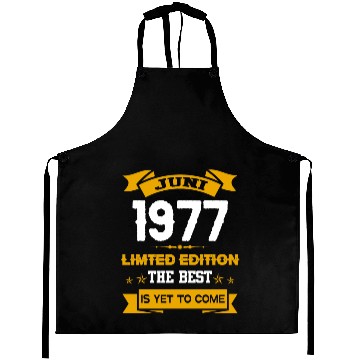 Discover June 1977 Birthday Surprise Aprons