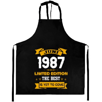 Discover June 1987 Birthday Surprise Aprons