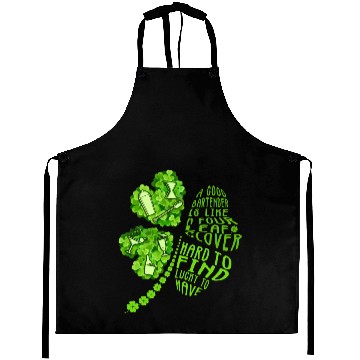 Discover A Bartender Is Like A Four Leaf Clover Patrick'S Aprons