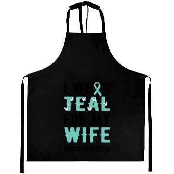 Discover I Wear Teal For My Polycystic Ovary Pcos Warrior Aprons