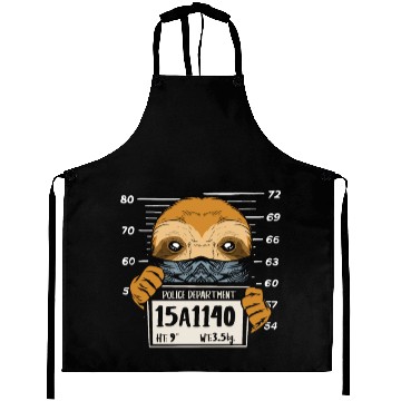 Discover Sloth Mugshot Aprons