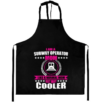 Discover Funny Subway Operator Mom Outfit Aprons