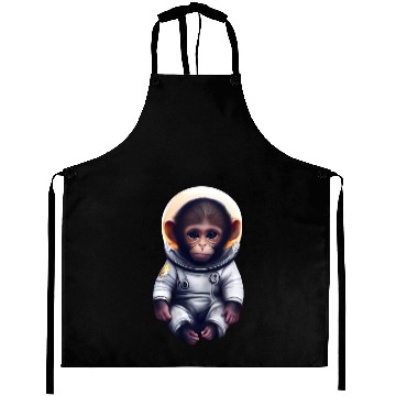 Discover Astronaut monkey Aprons