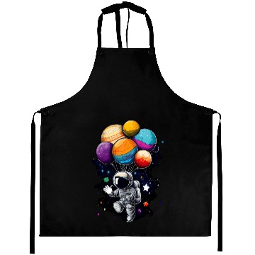 Discover Astronaut Birthday Space Balloon Galaxy Planets Aprons
