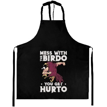 Discover Bird Cartoon Birdwatching Bird Owner Aprons