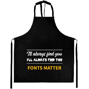 Discover Typography Fonts Matter Writer Aprons