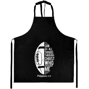 Discover Christian Football I Can Do All Things Aprons