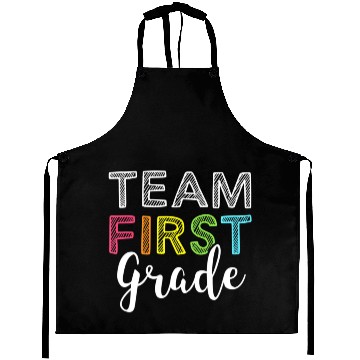 Discover Team 1st First Grade Teacher Back To School Top Aprons