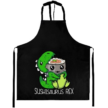 Discover Cute Dinosaur Sushi Lover Gift Women Trex Men Aprons