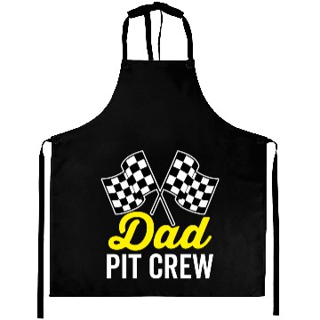 Discover Dad Pit Crew For Racing Party Costume Aprons