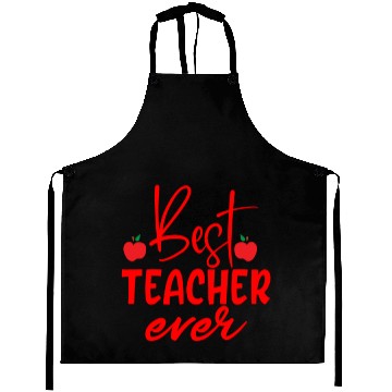 Discover Red Quote Best Teacher Ever Aprons