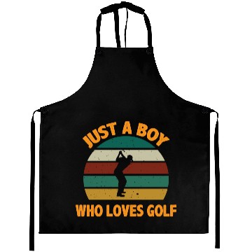 Discover Just A Boy Who Loves Golf Aprons