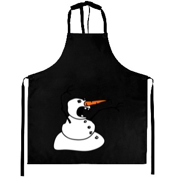 Discover Angry Snowman Aprons