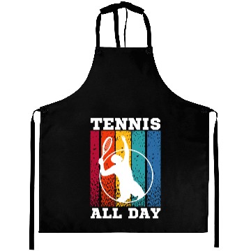 Discover Tennis Lover Tennis All Day Aprons