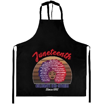 Discover Juneteenth and African American History Aprons