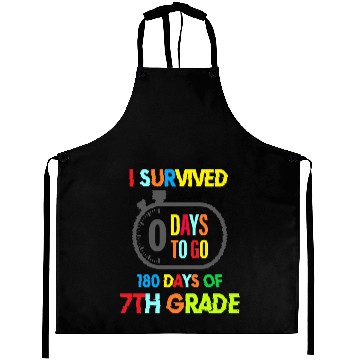 Discover I Survived 180 Days of 7th Grade Aprons