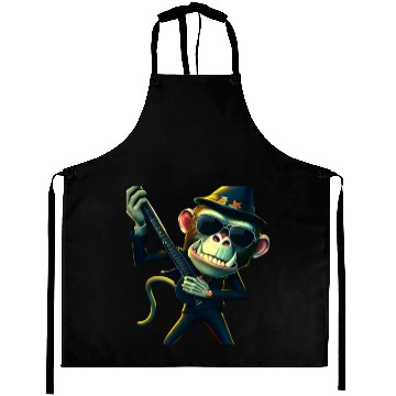 Discover Zombie Monkey with guitar Aprons