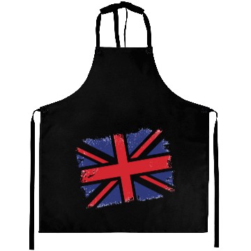 Discover Union Jack Vintage UK Flag Great Britain UK Aprons