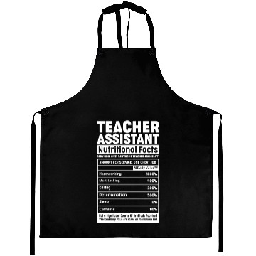 Discover Teacher Assistant Nutritional Fact Teacher Element Aprons