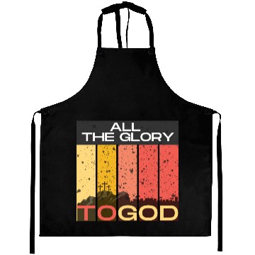 Discover All The Glory to God Aprons
