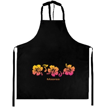 Discover Moorea Hibiscus Souvenir Vacation Aprons