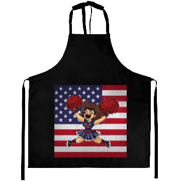 Discover Cheerleading Cheerleader Us Flag Aprons