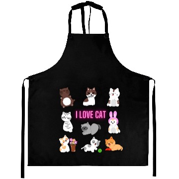 Discover I Love Cat Aprons